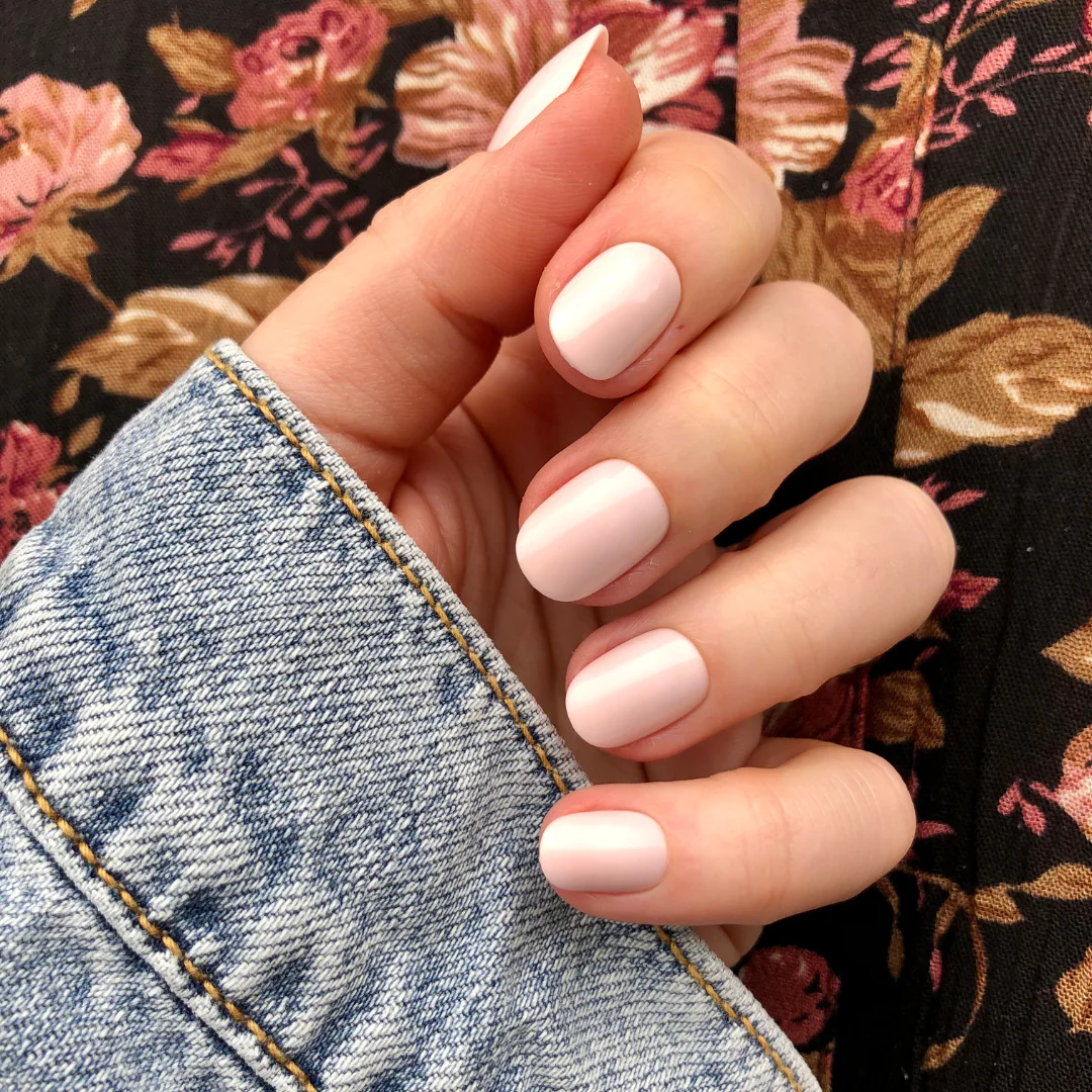 Brave Blush | Extra Short | Round - Tab Press-On - Image 3