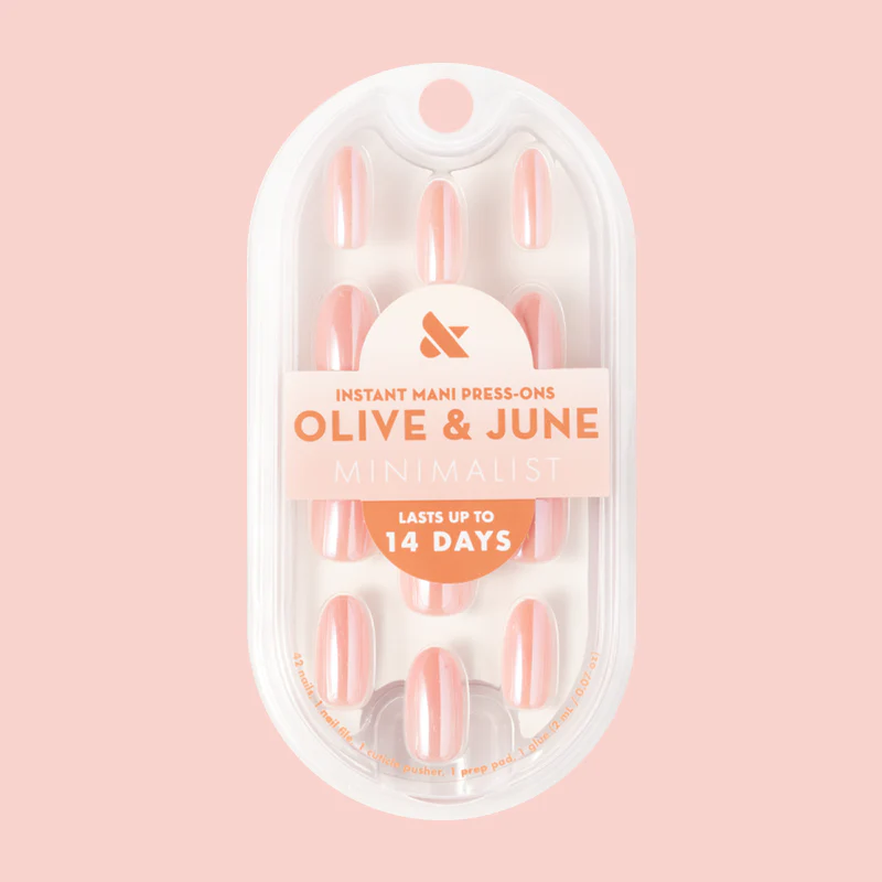 Bubblegum Jelly Chrome - Press-On | Medium | Oval