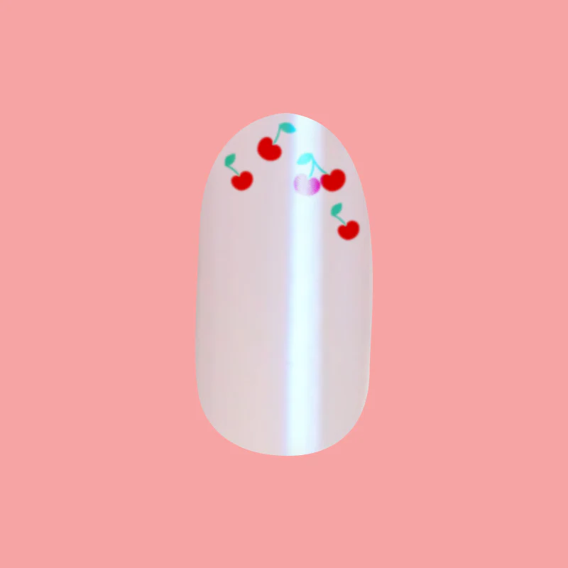 Cherry French - Press-On | Medium | Oval - Image 2