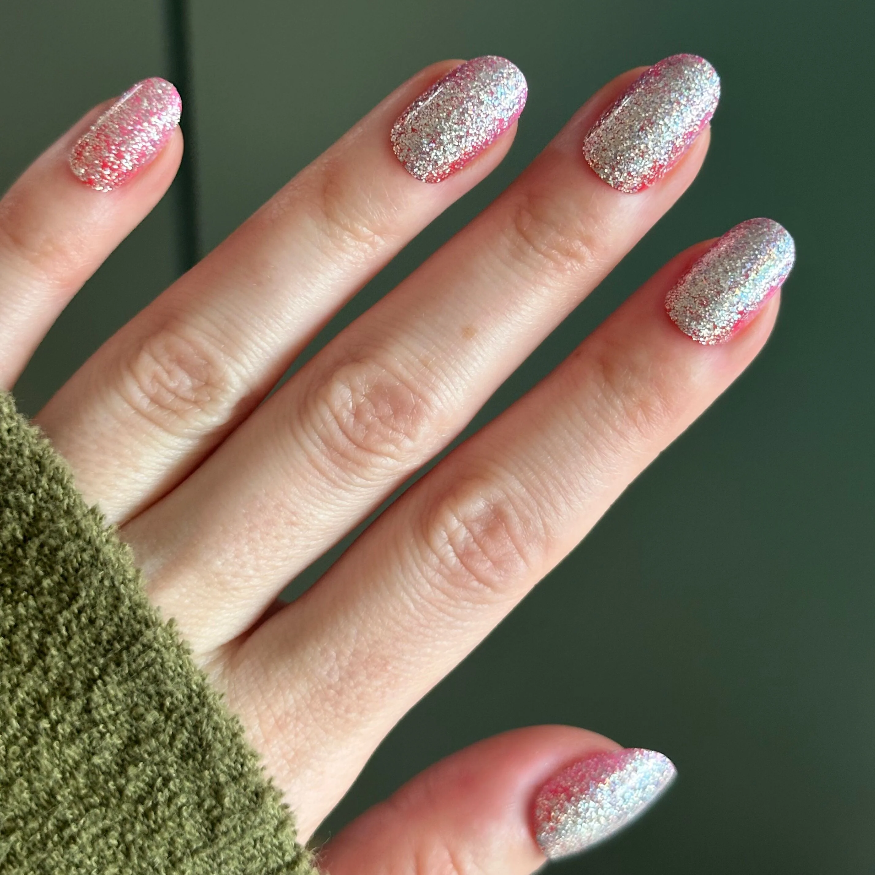 Cherry Super Sparkle - Press On | Short | Round - Image 5