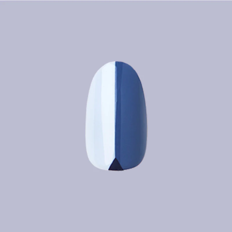 Colorblock Triangle - Press-On | Medium | Oval - Image 2