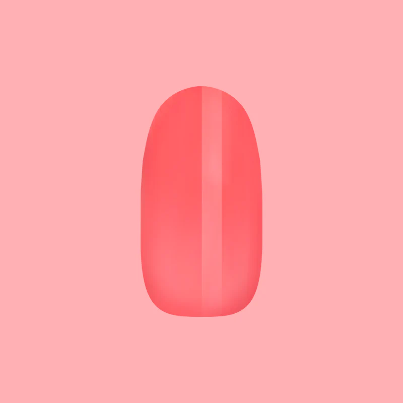 Coral Jelly - Press-On | Medium | Oval - Image 2
