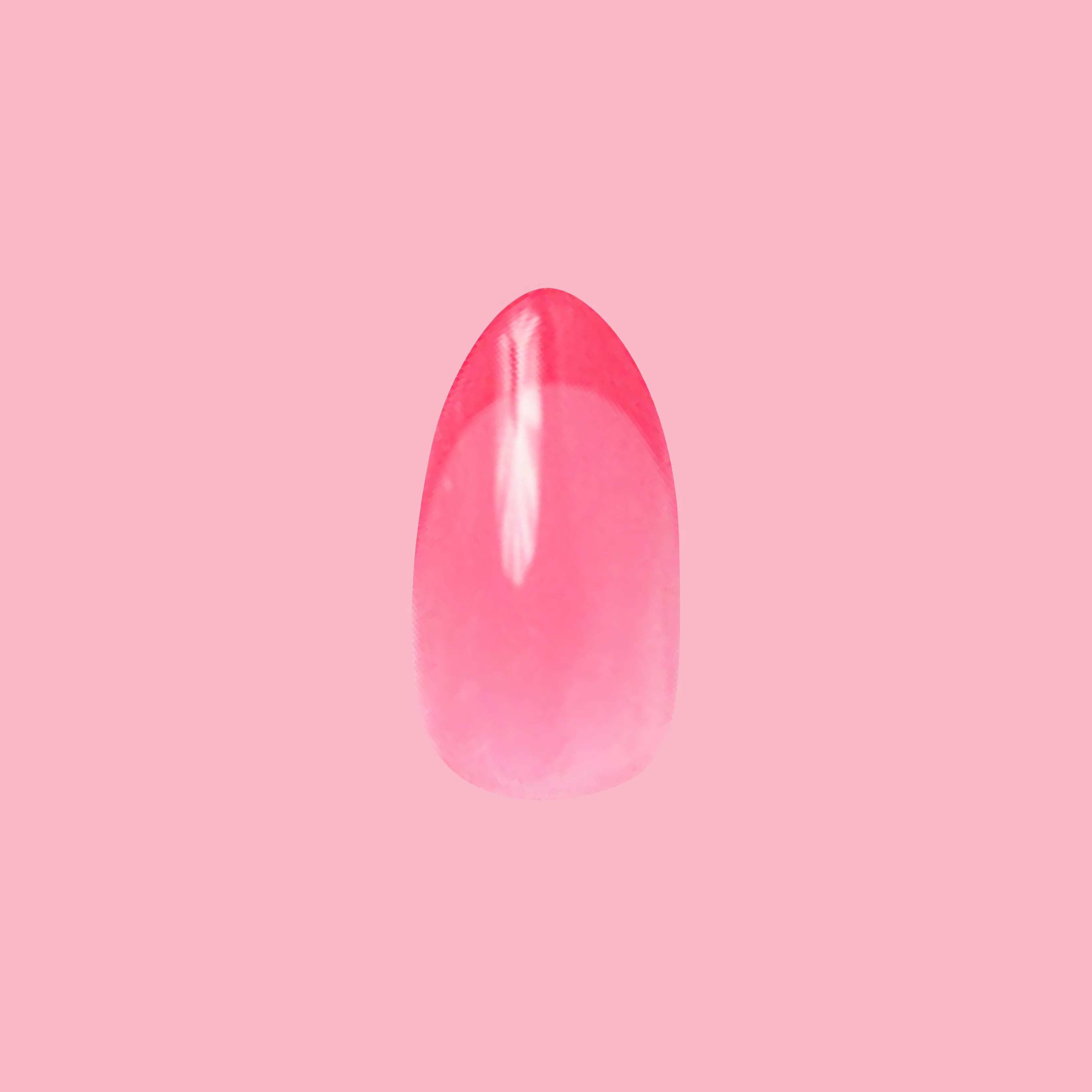 Double Pink Jelly French - Press-On | Medium | Almond - Image 2