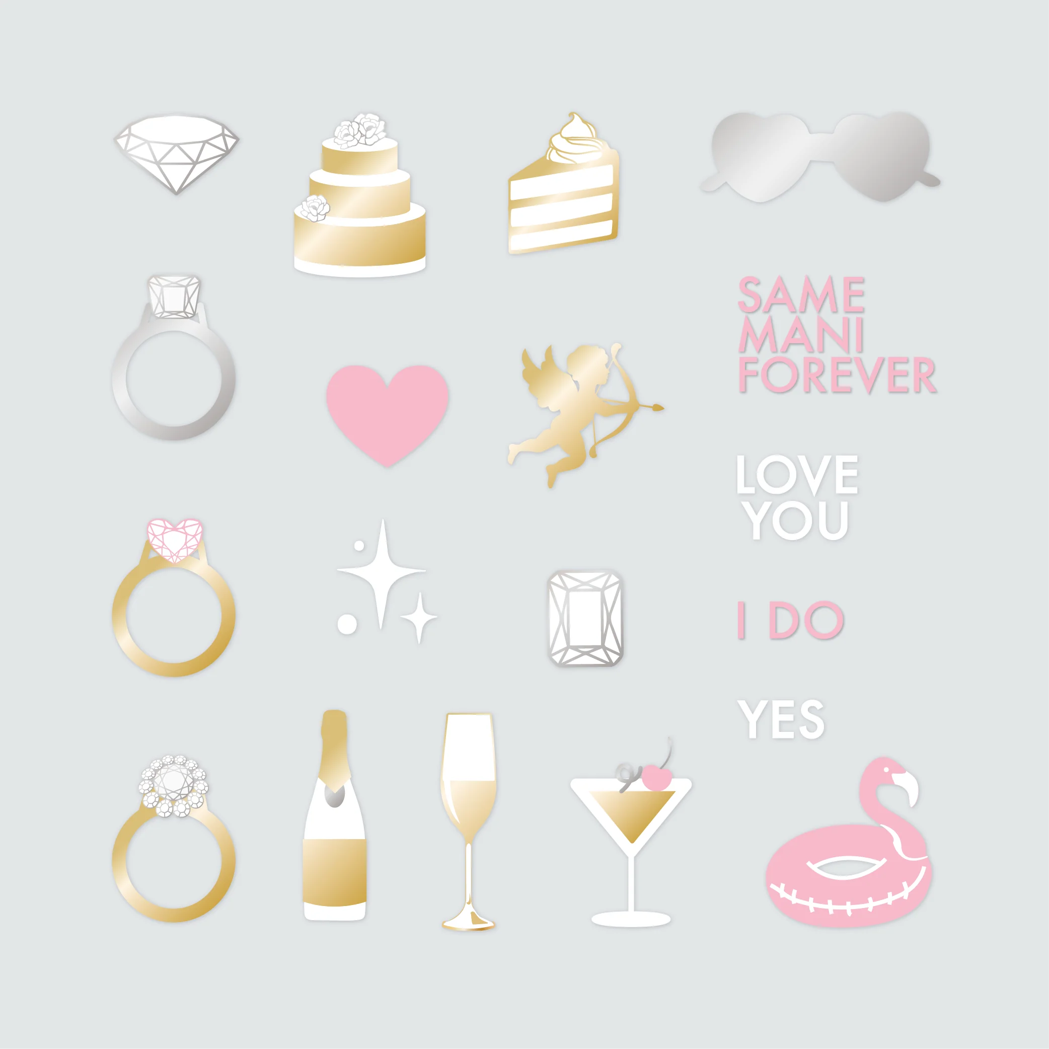 For the Bridal Party Nail Art Stickers - Image 2
