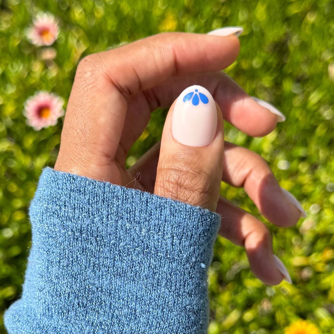 Forget Me Not - Press-On | Short | Almond - Image 4