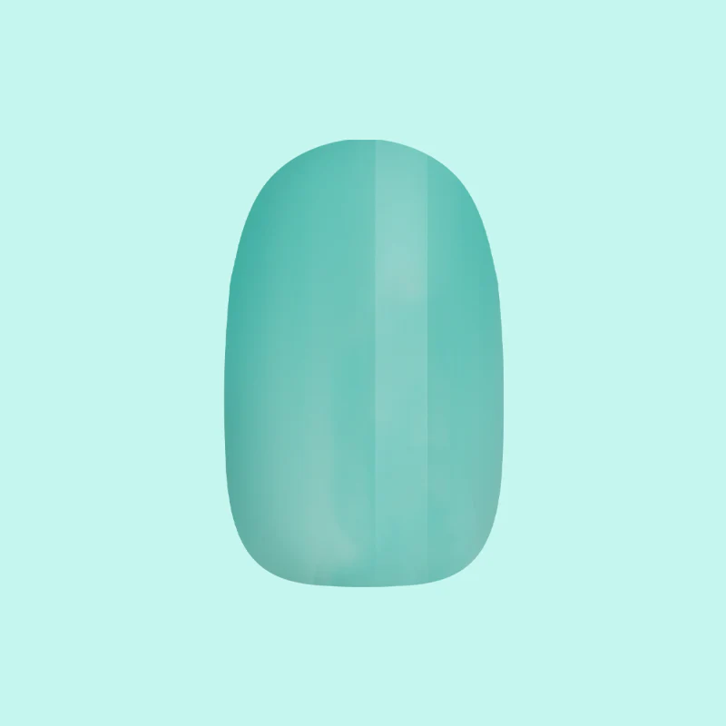 Fresh Aqua - Press-On | Short | Round - Image 2