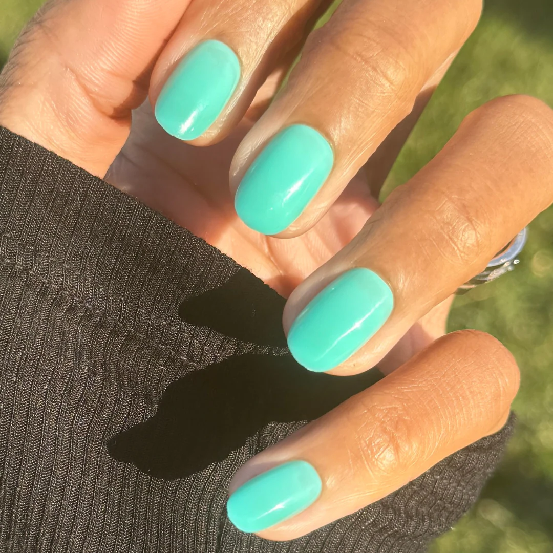 Fresh Aqua - Press-On | Short | Round - Image 3