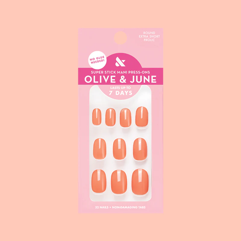 Frolic | Extra Short | Round - Tab Press-On