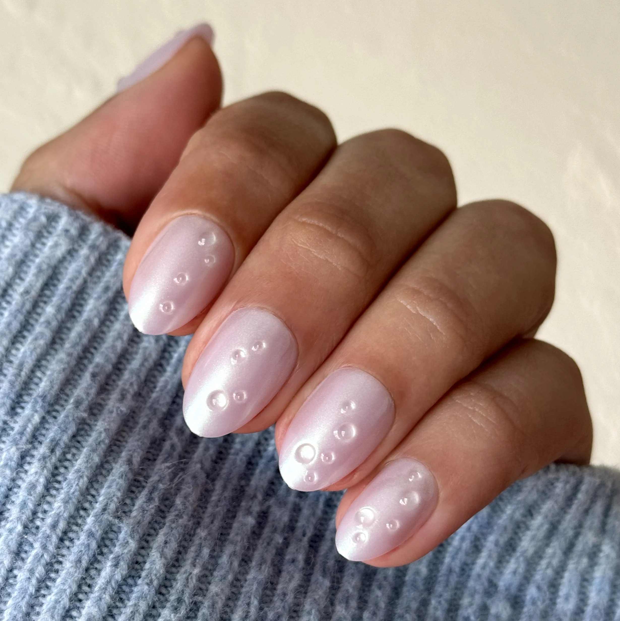 Purple Puka Raindrops - Press-On | Short | Almond - Image 3