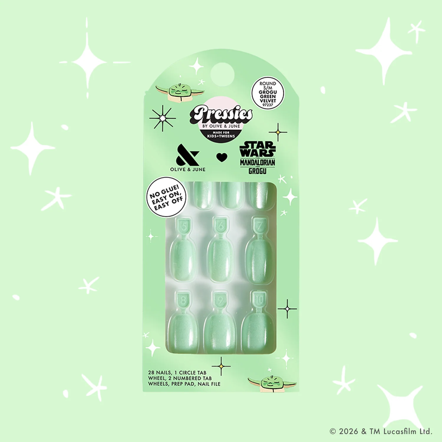 Grogu Green Velvet - Pressies | S/M | Round