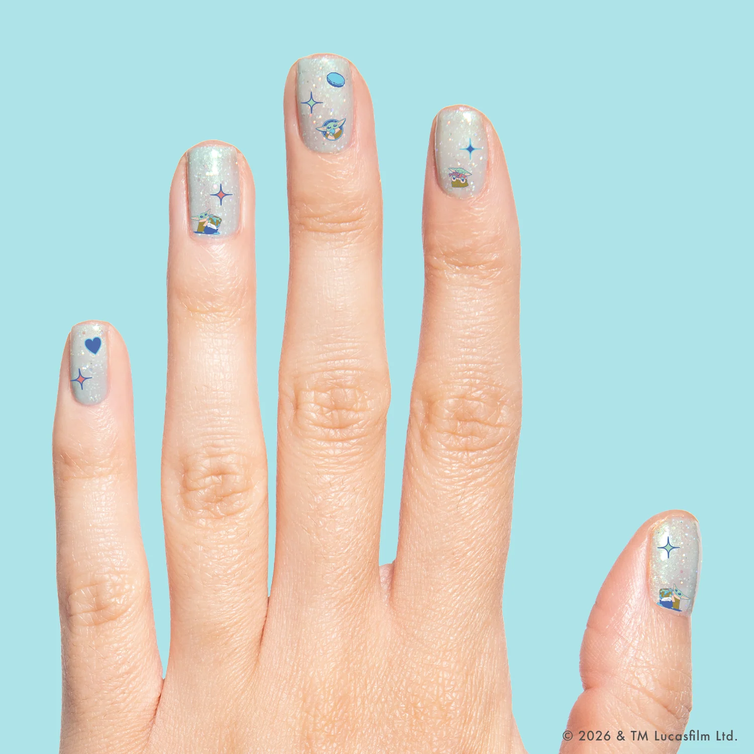 Grogu Snacks Puffy Nail Art Stickers - Image 3