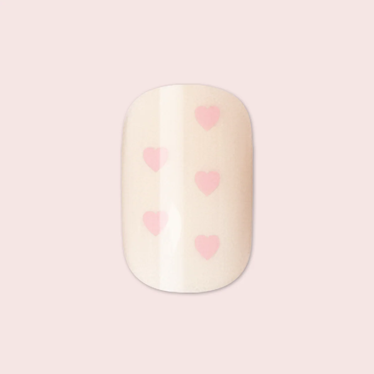 Heart Shower | Extra Short | Squoval - Tab Press-On - Image 2