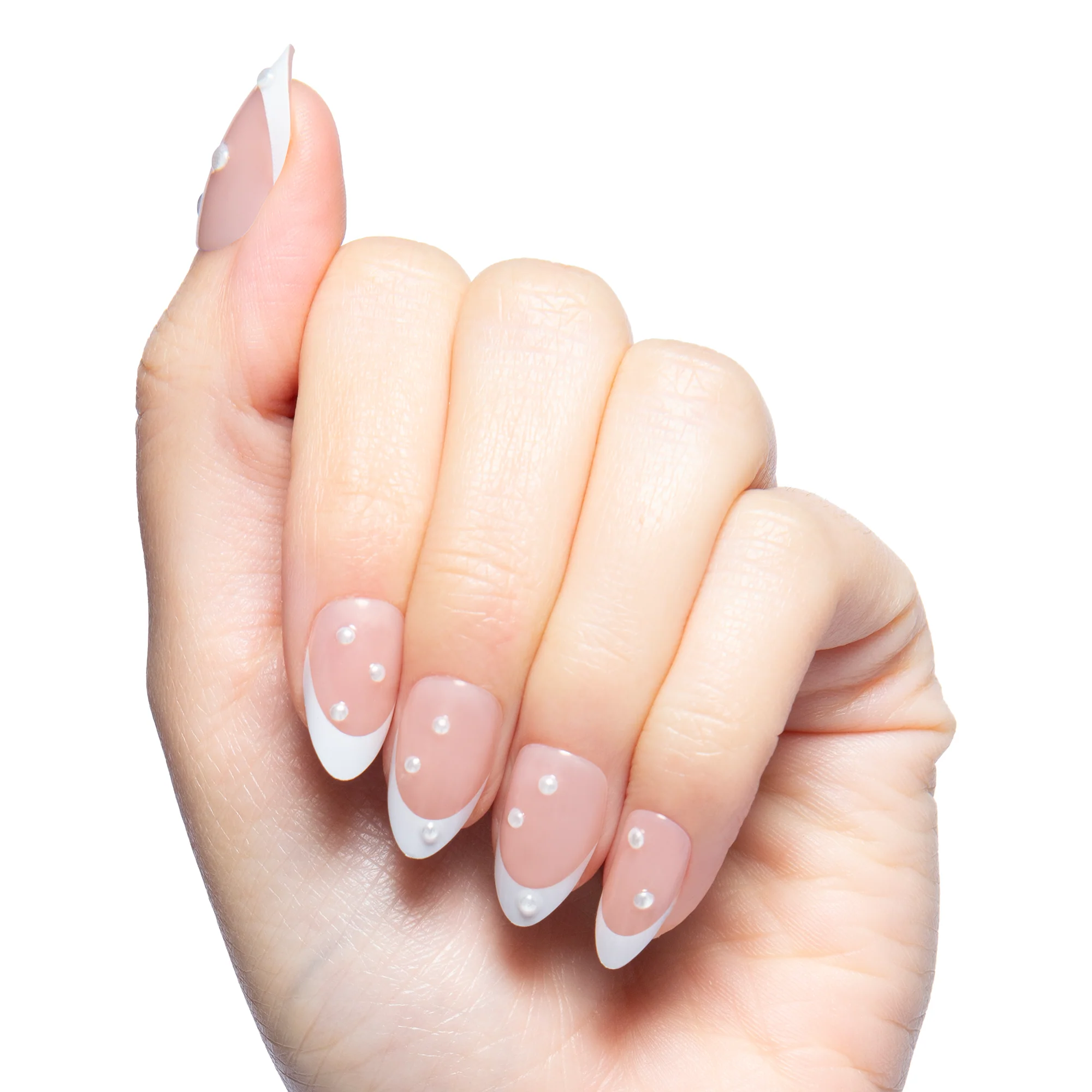 Iconic French Puffy Pearls - Press On | Medium | Almond - Image 3