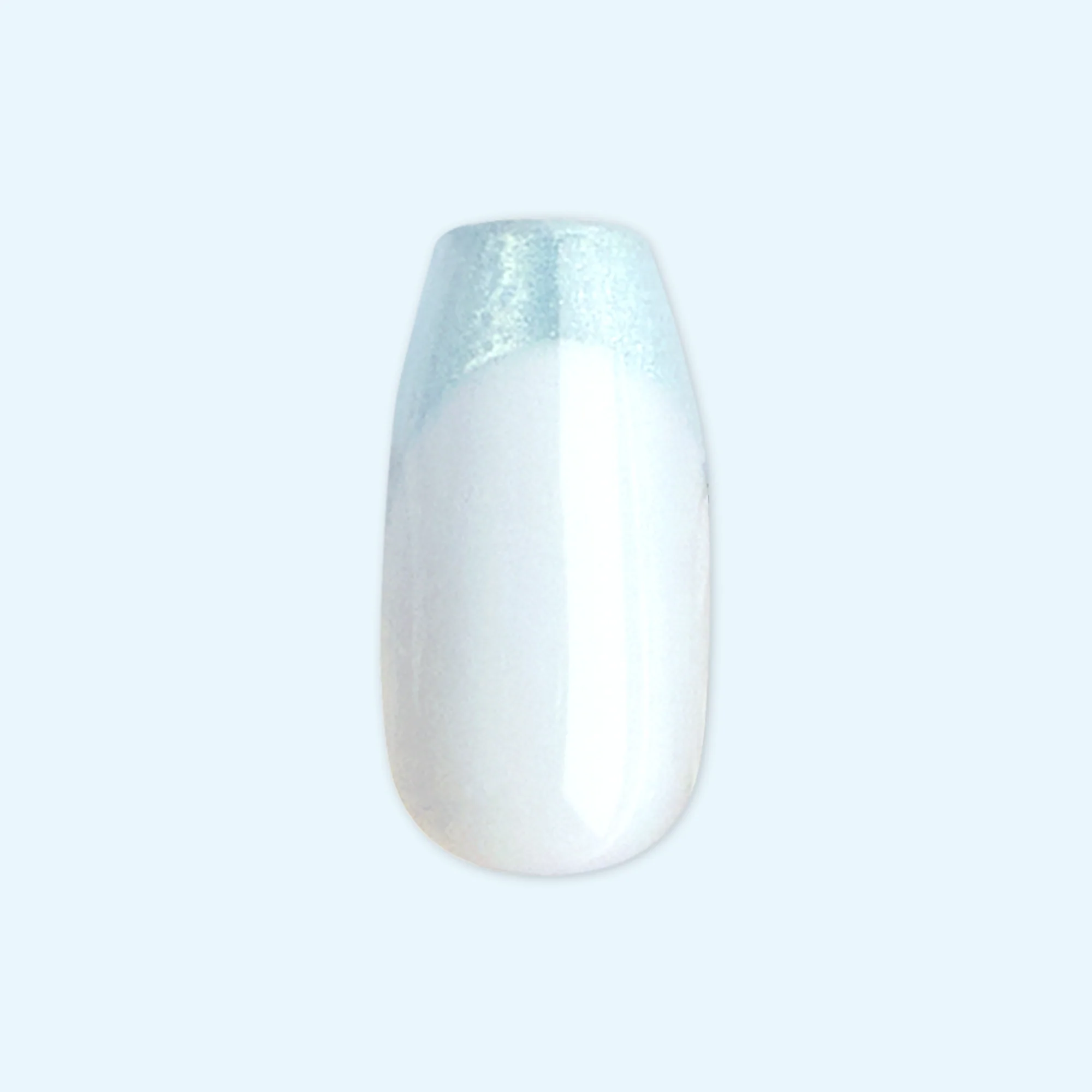 Icy Blue Velvet - Press On | Medium | Coffin - Image 2