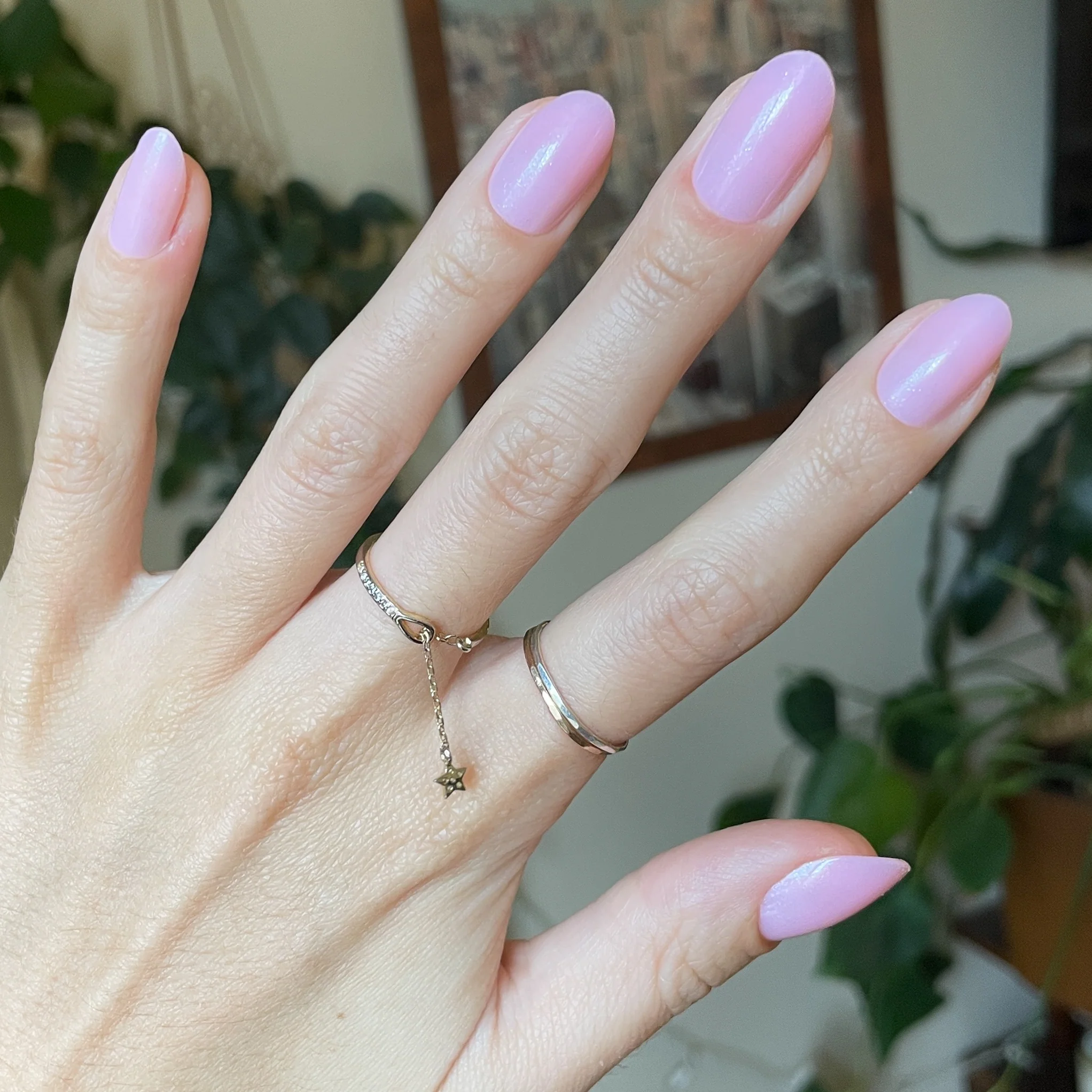Iridescent Pink - Press-On | Medium | Oval - Image 4