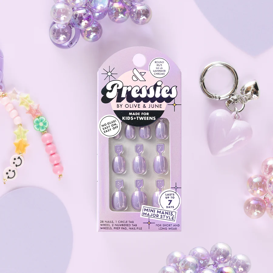 La La Lavender Chrome - Pressies | Extra Short Short | Round - Image 3