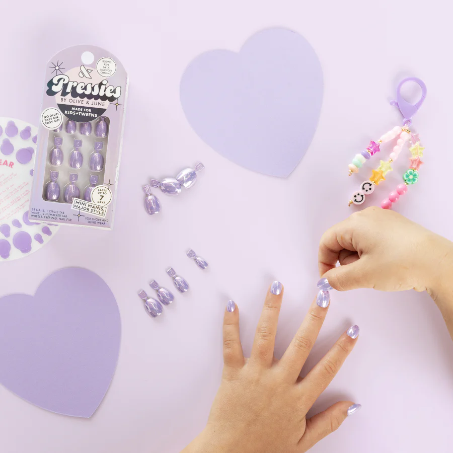 La La Lavender Chrome - Pressies | Extra Short Short | Round - Image 5