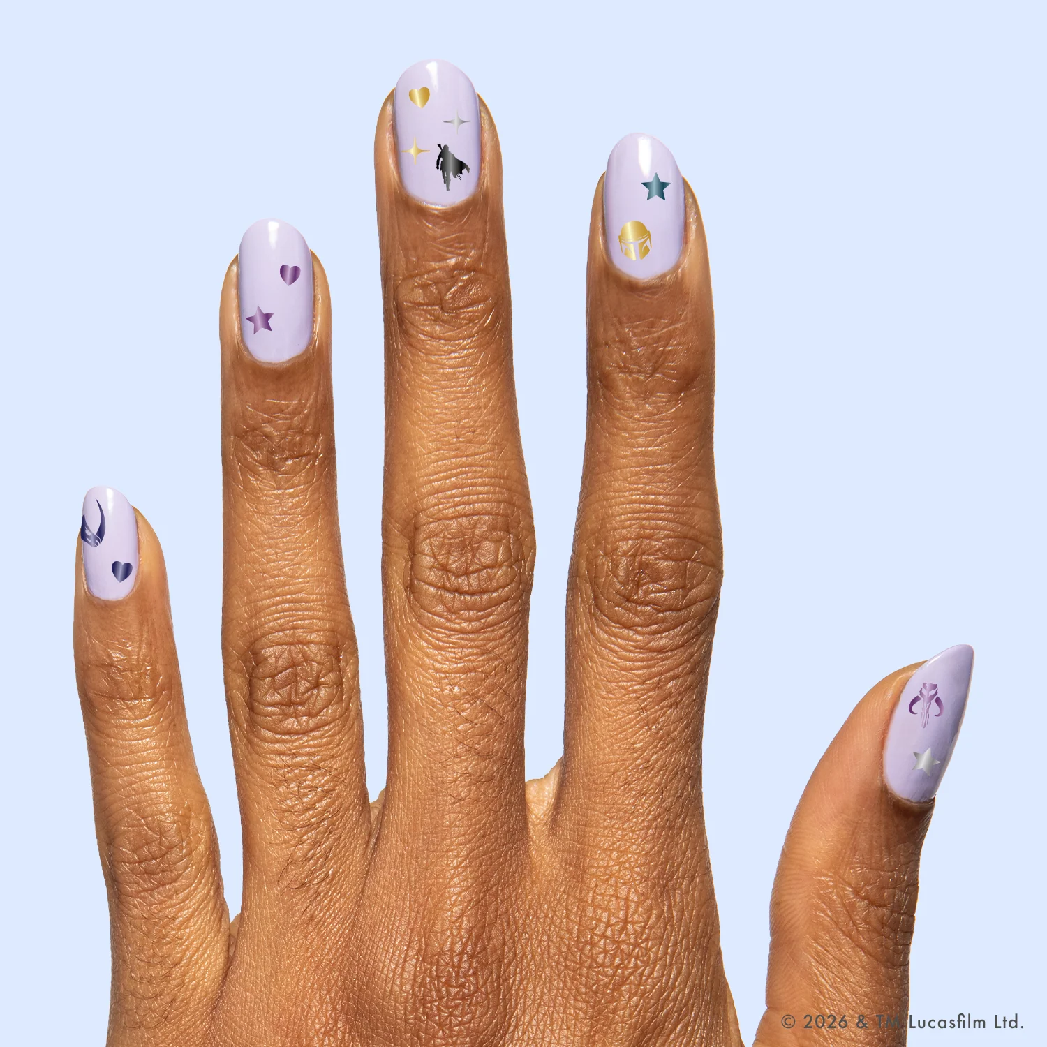Mandalorian Creed Puffy Nail Art Stickers - Image 3