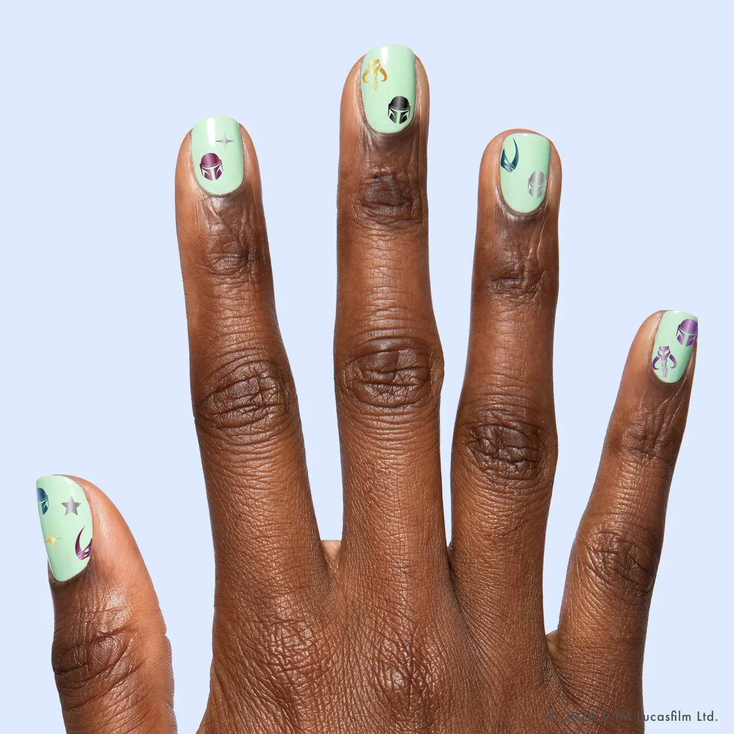 Mandalorian Creed Puffy Nail Art Stickers - Image 4