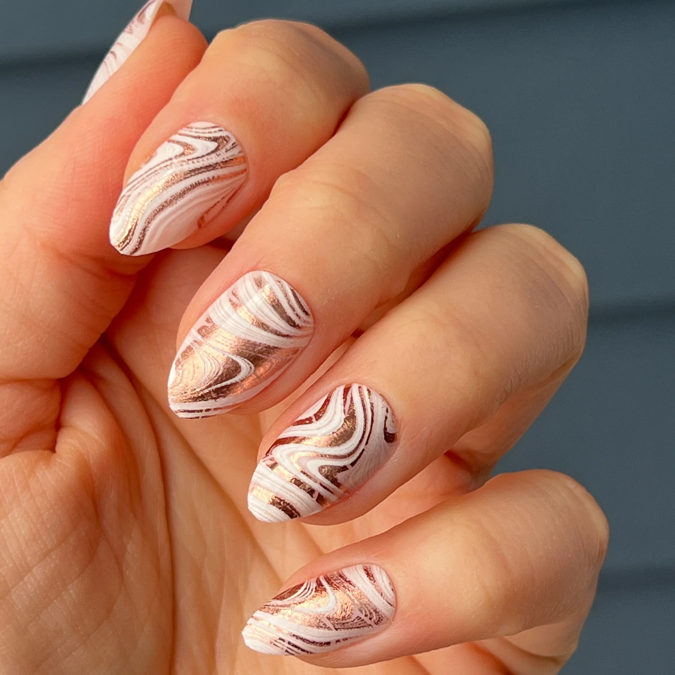 Marble Swirls | Almond | Medium - Image 3