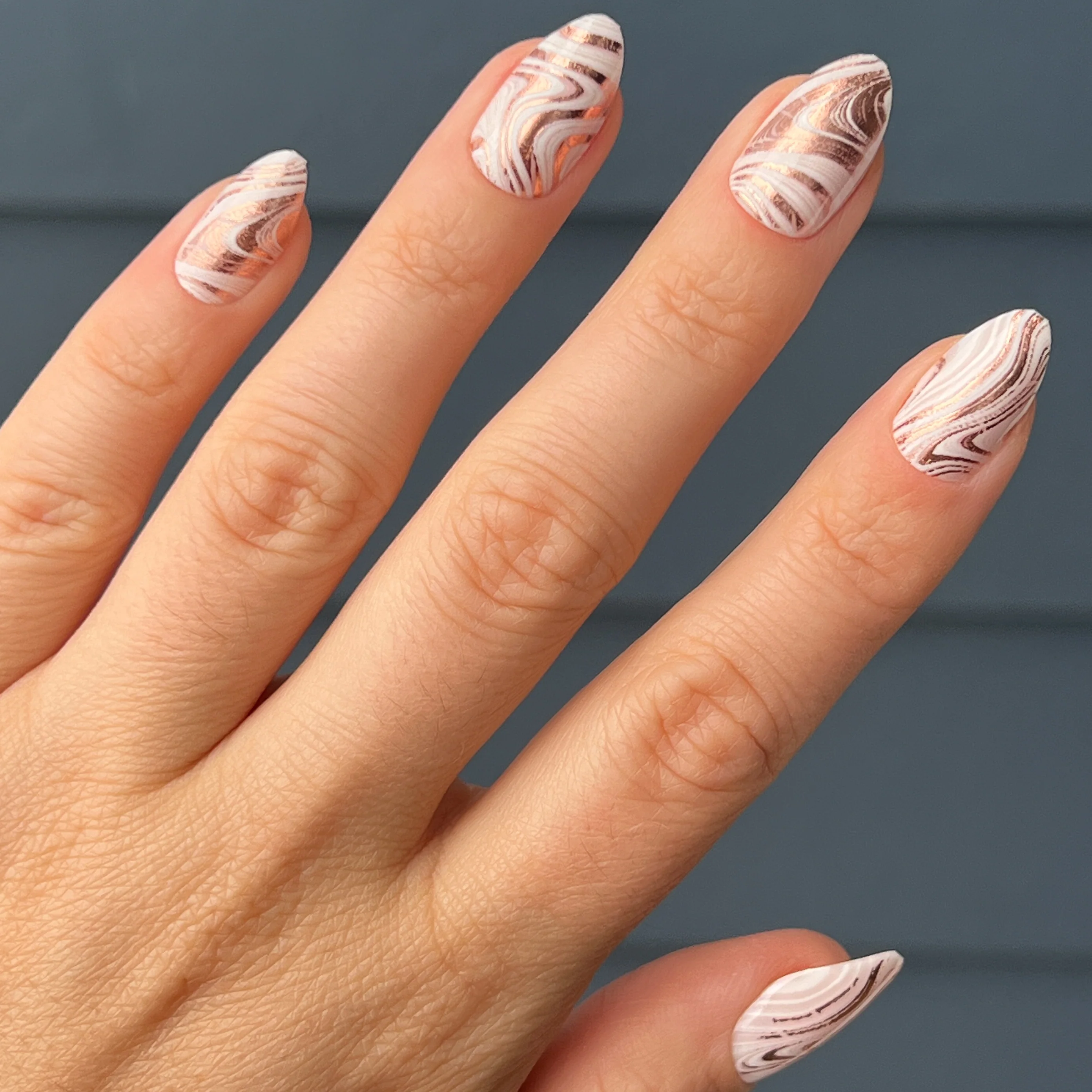 Marble Swirls | Almond | Medium - Image 5
