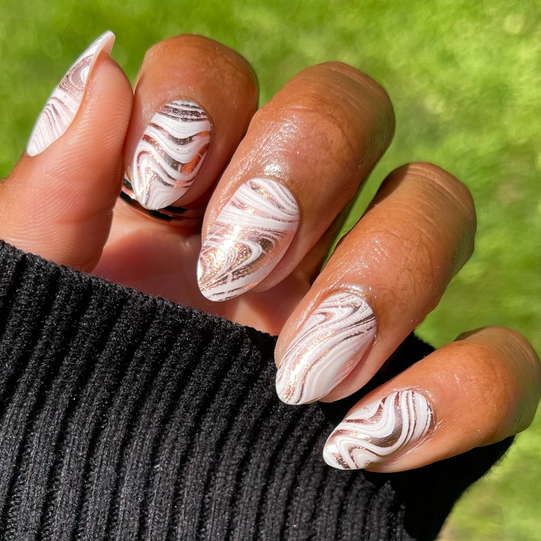 Marble Swirls | Almond | Medium - Image 7