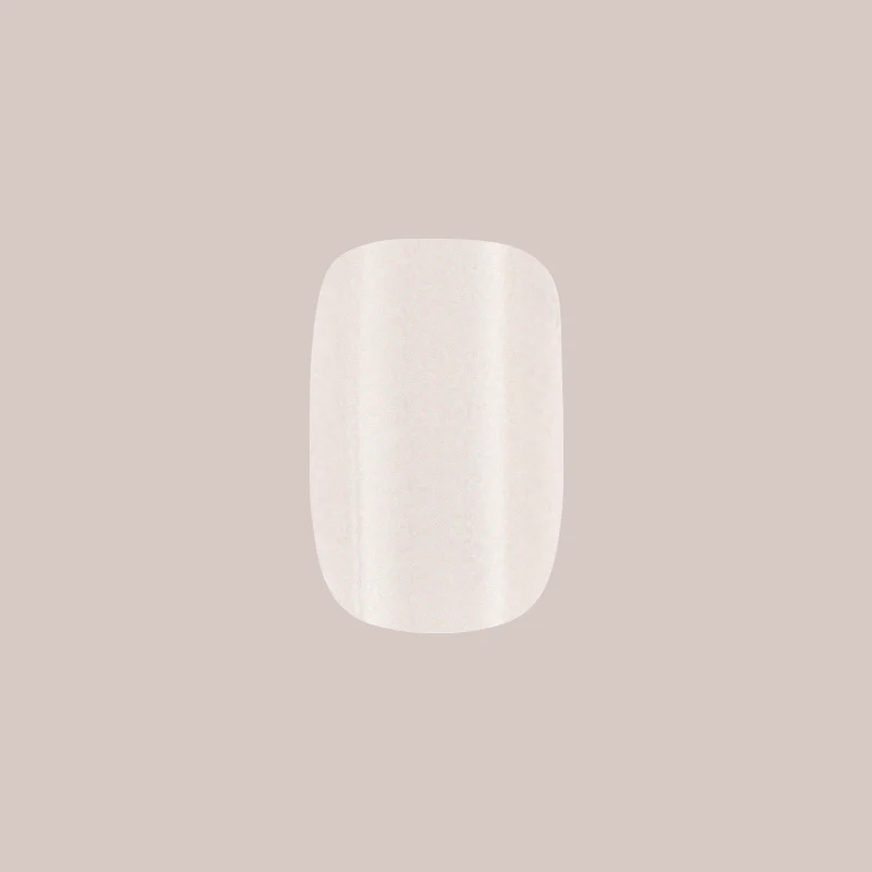 Marshmallow Velvet - Press-On | Extra Short | Squoval - Image 2
