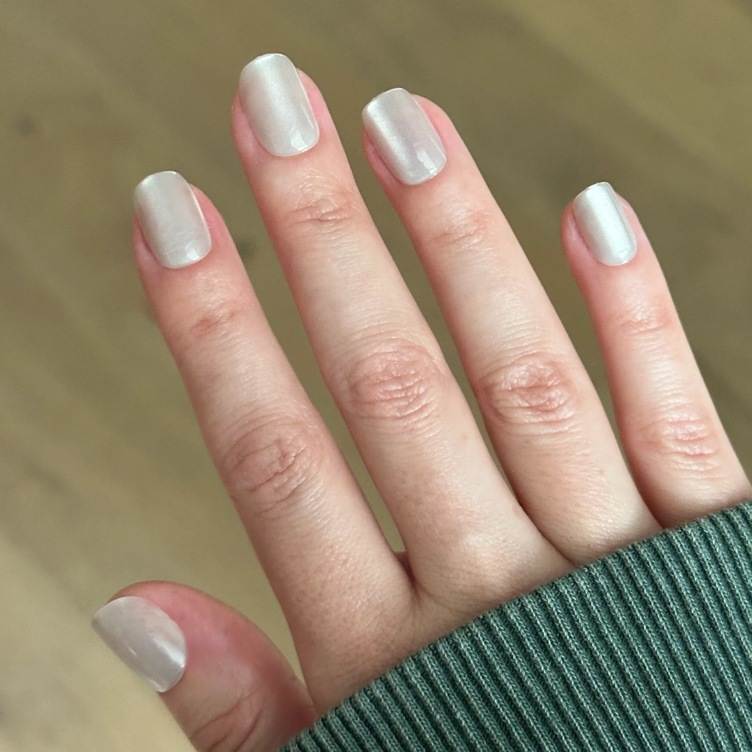 Marshmallow Velvet - Press-On | Extra Short | Squoval - Image 3