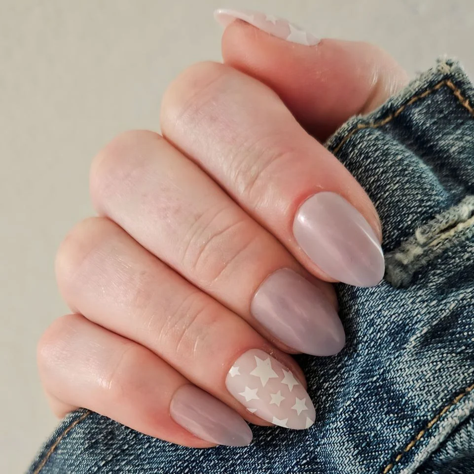 Mermaid Stars - Press-On | Medium | Almond - Image 5