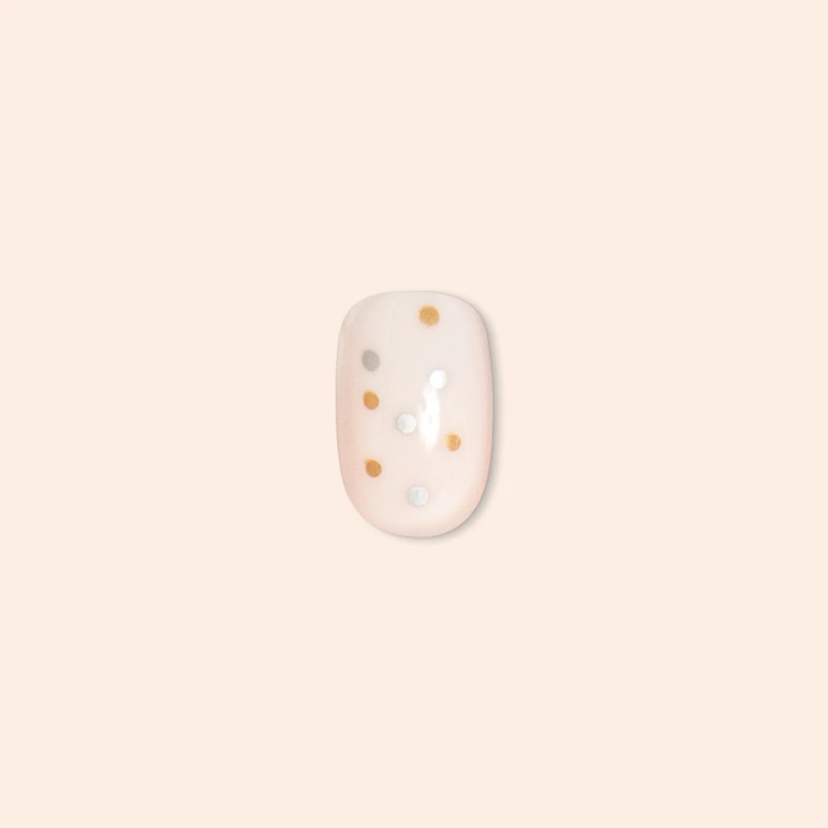 Metallic Confetti - Press-On | Extra Short | Round - Image 2