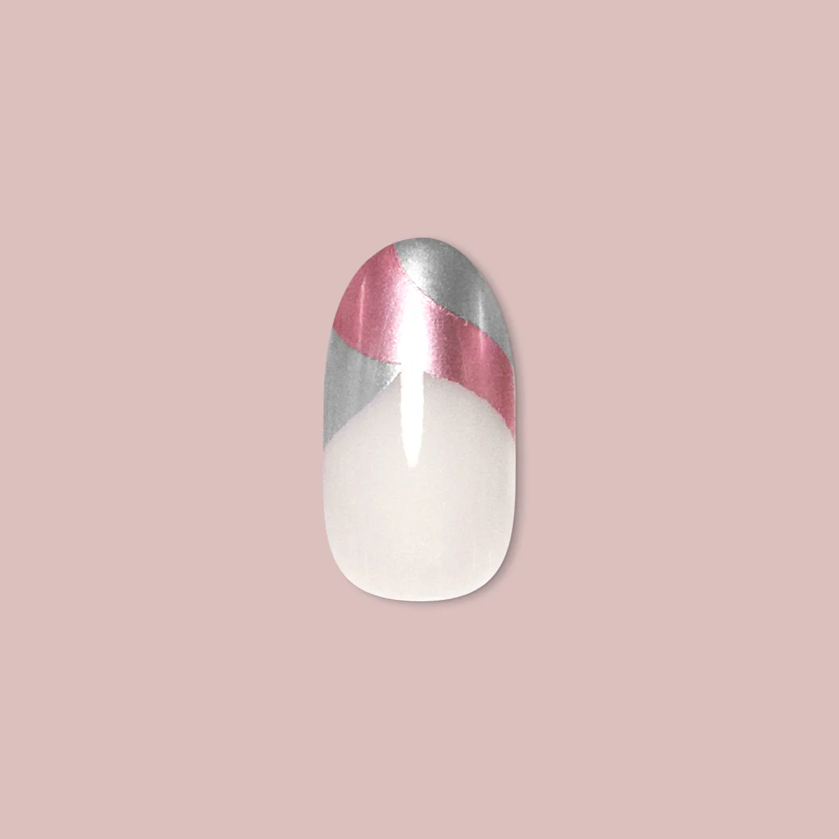 Metallic Swirls - Press-On | Medium | Oval - Image 2