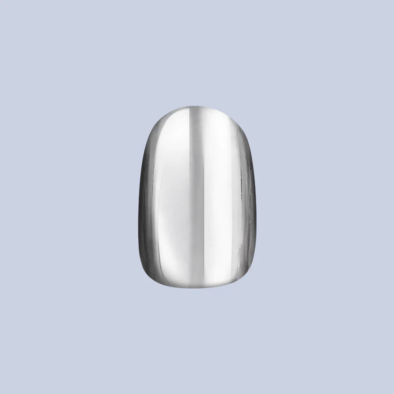 Mirror Chrome - Press-On | Extra Short | Round - Image 2