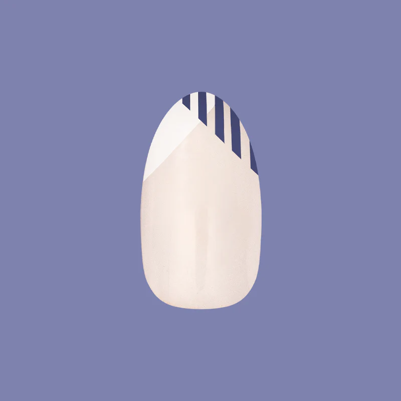 Nautical Split French - Press-On | Medium | Oval - Image 2