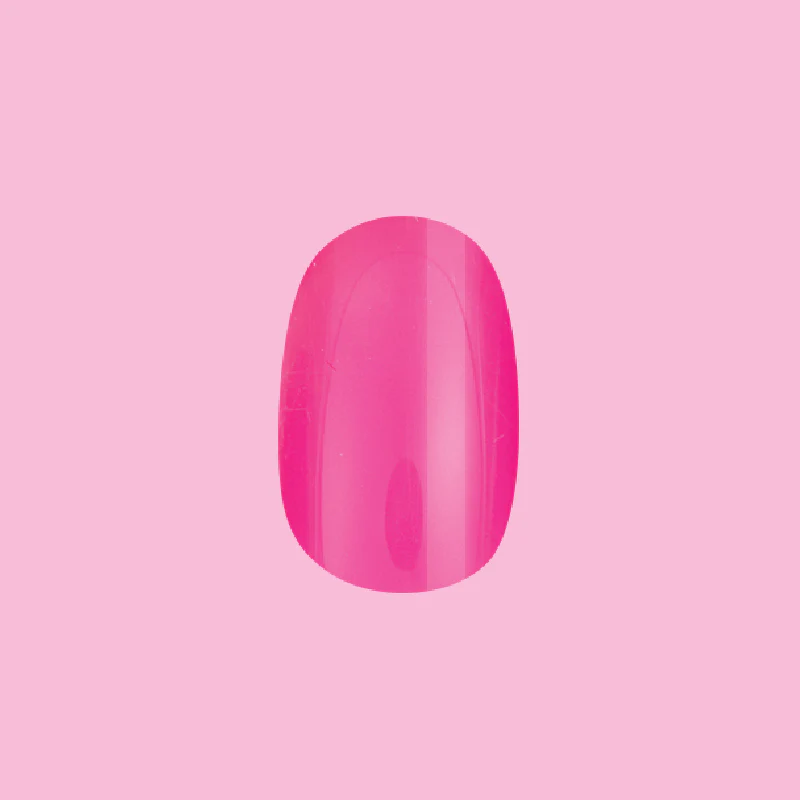 Neon Flamingo | Short | Round - Tab Press-On - Image 2