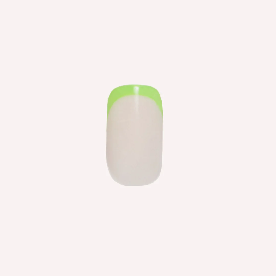 Neon Lime French | Squoval | Short - Image 2
