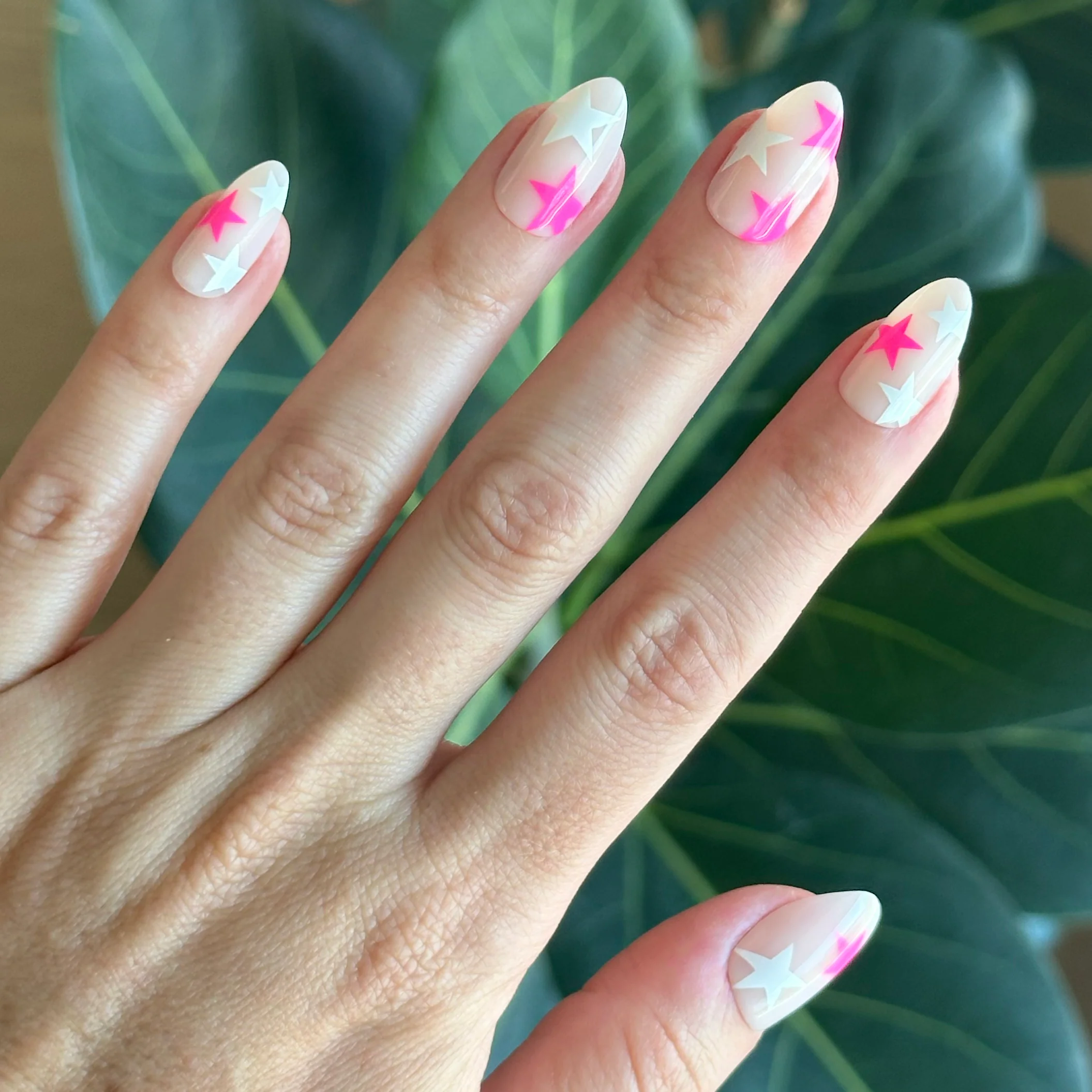 Neon Star Mixed Pack - Press-On | Medium | Almond - Image 3