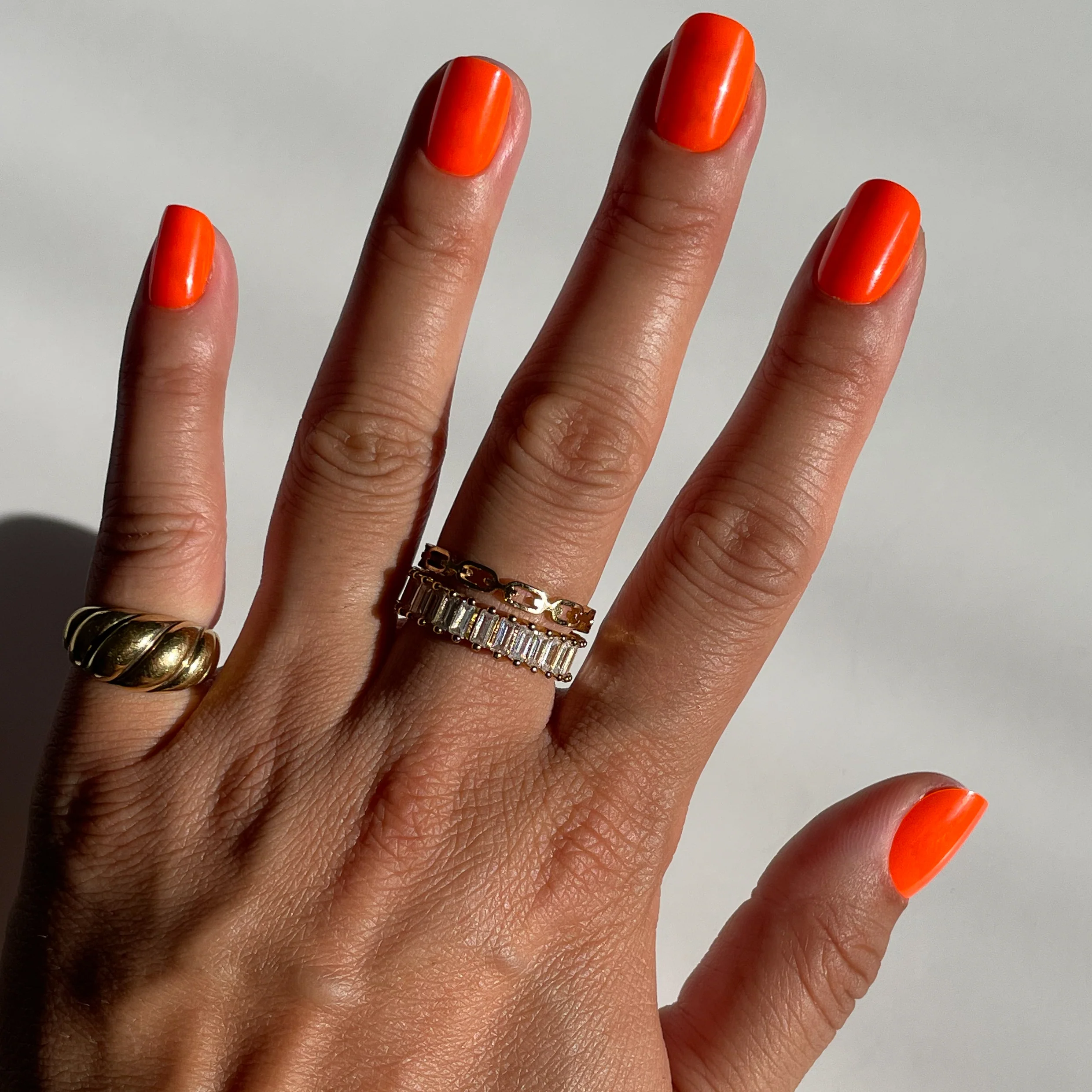 Neon Tangerine | Squoval | Extra Short - Image 3