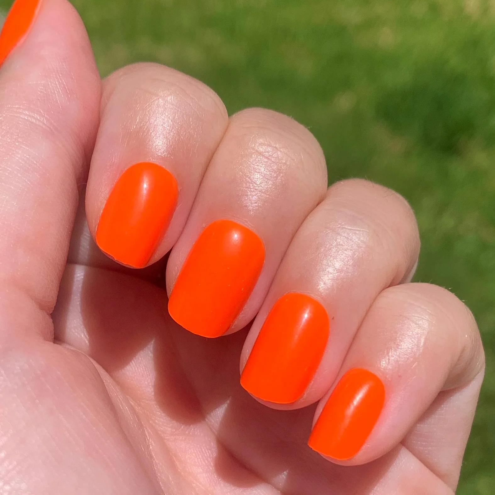 Neon Tangerine | Squoval | Extra Short - Image 4