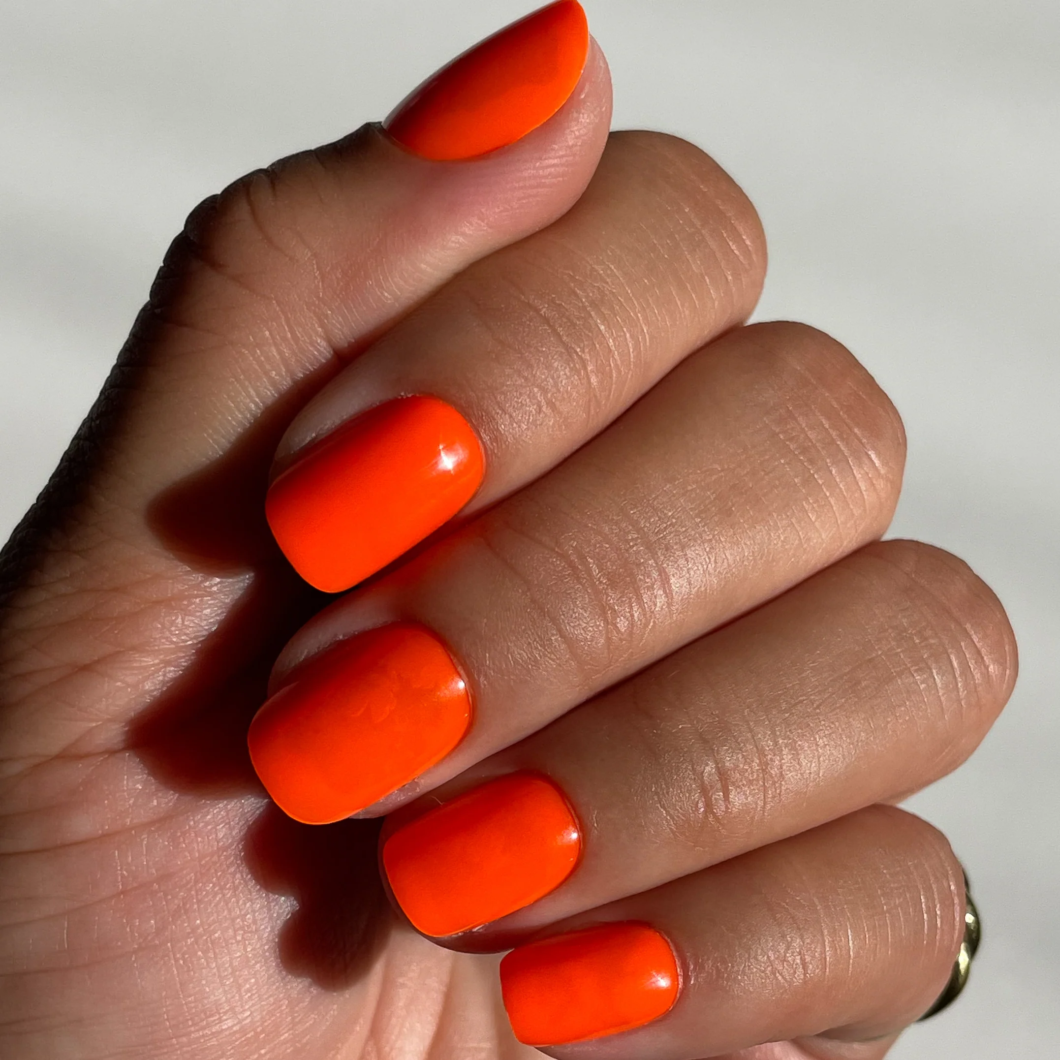 Neon Tangerine | Squoval | Extra Short - Image 6