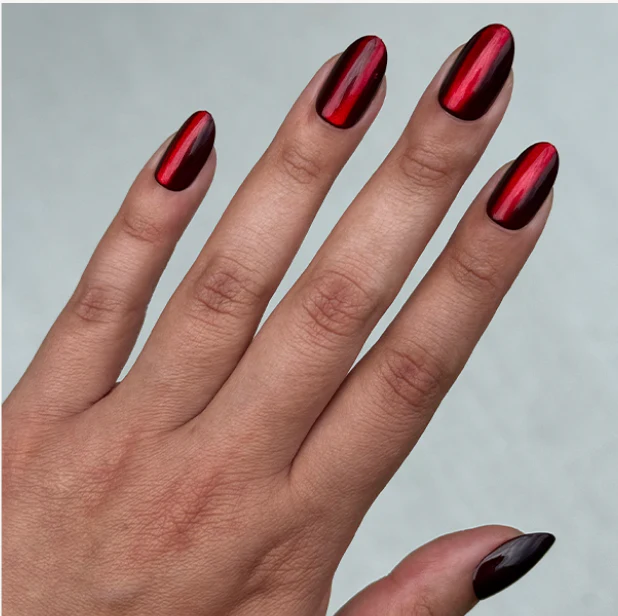 Obsessed Velvet - Press-On | Medium | Oval - Image 4