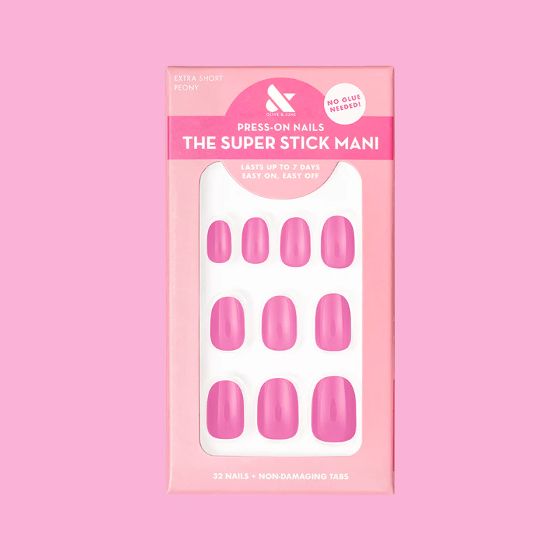 Peony | Extra Short | Round - Tab Press-On