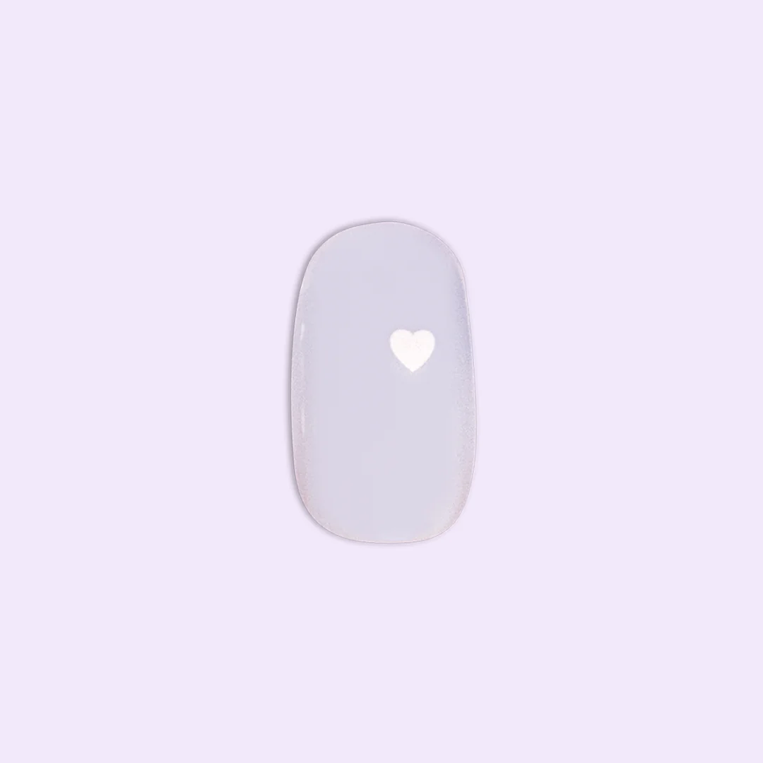 Periwinkle Vampy Heart | Round | Short - Image 2