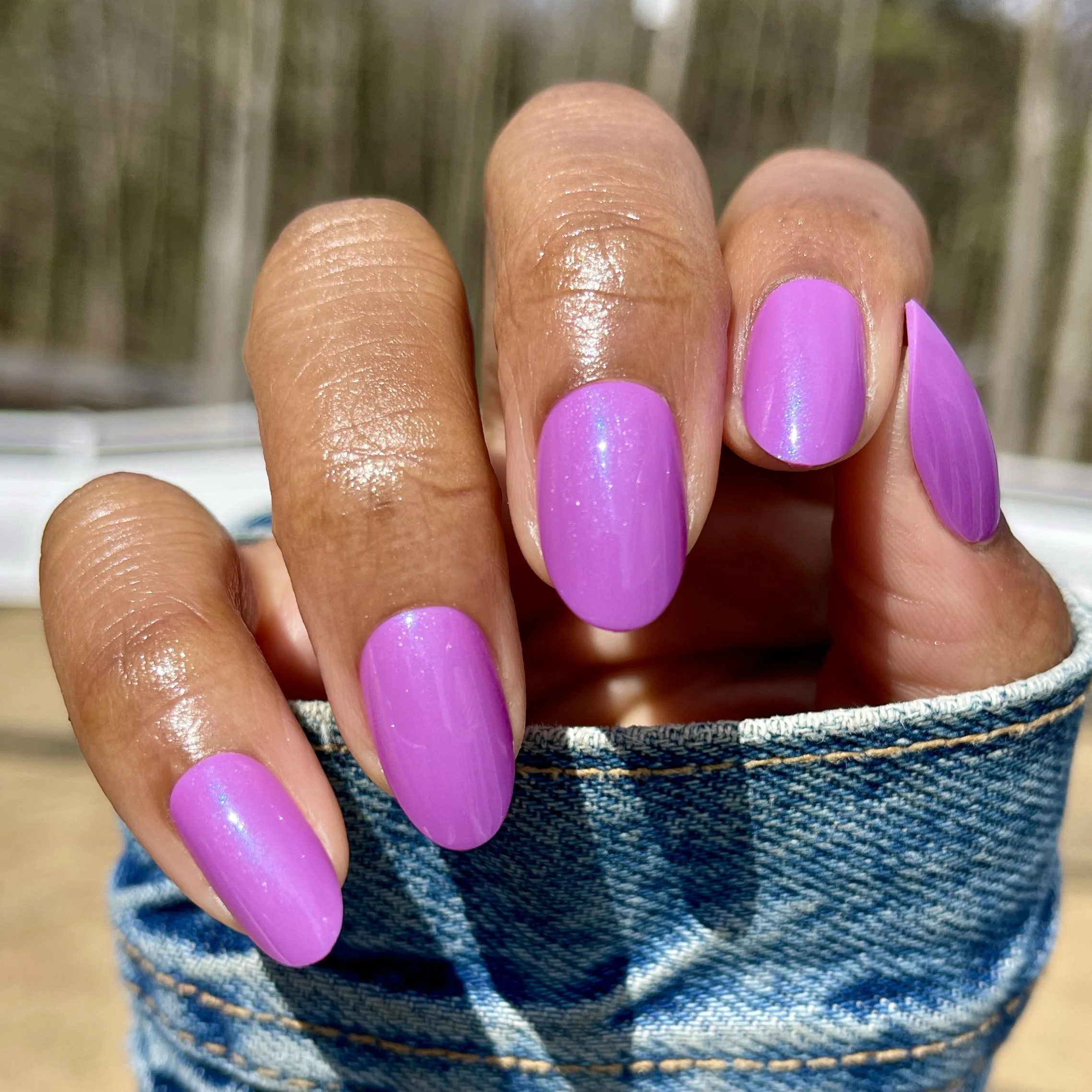 Petal Shimmer - Press-On | Medium | Oval - Image 3
