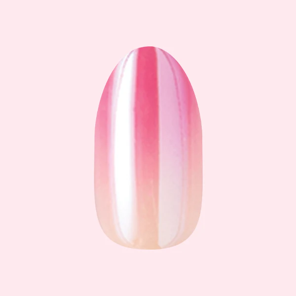 Pink Chrome Gradient | Medium | Oval - Tab Press-On - Image 2