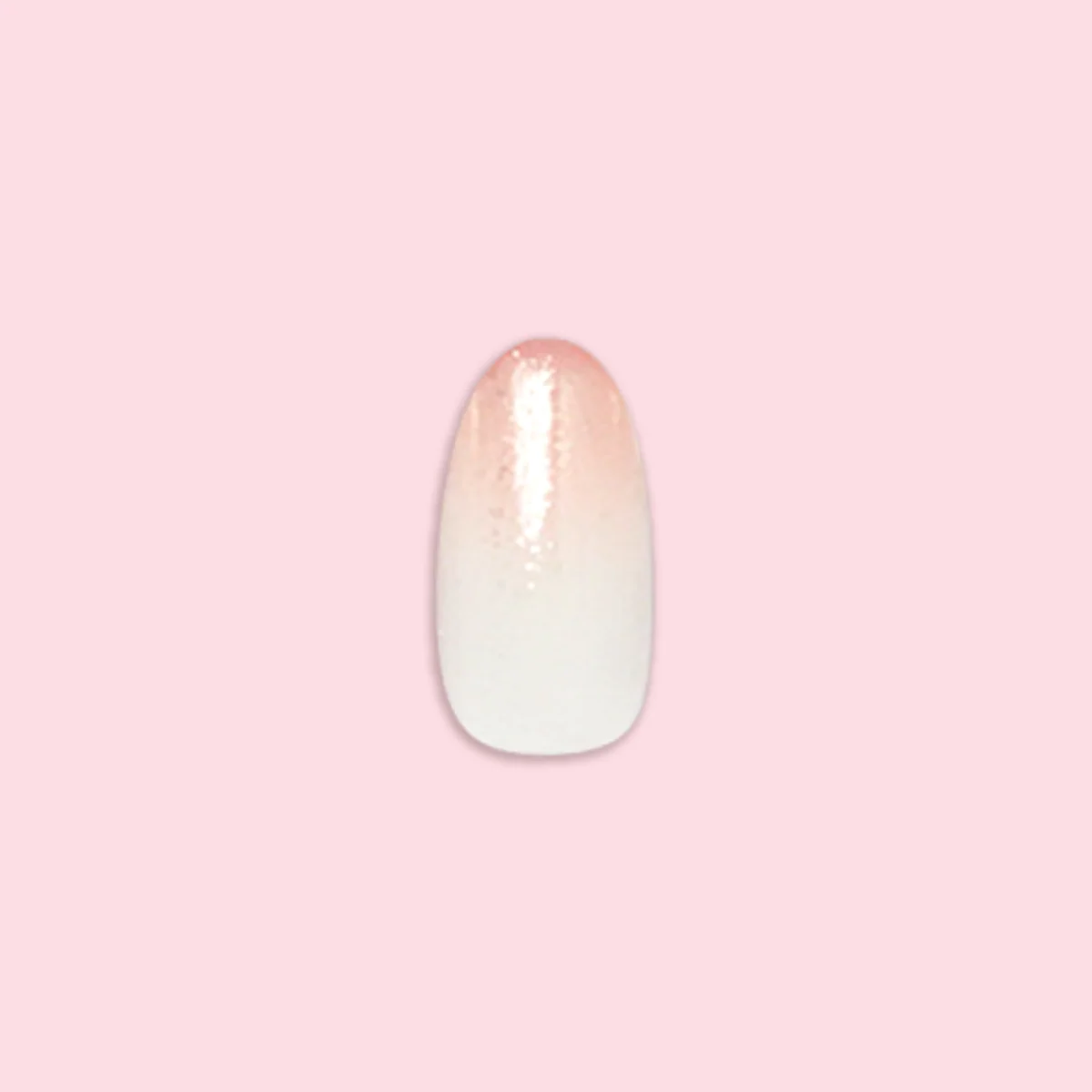 Pink Glitter Gradient - Press-On | Medium | Oval - Image 2