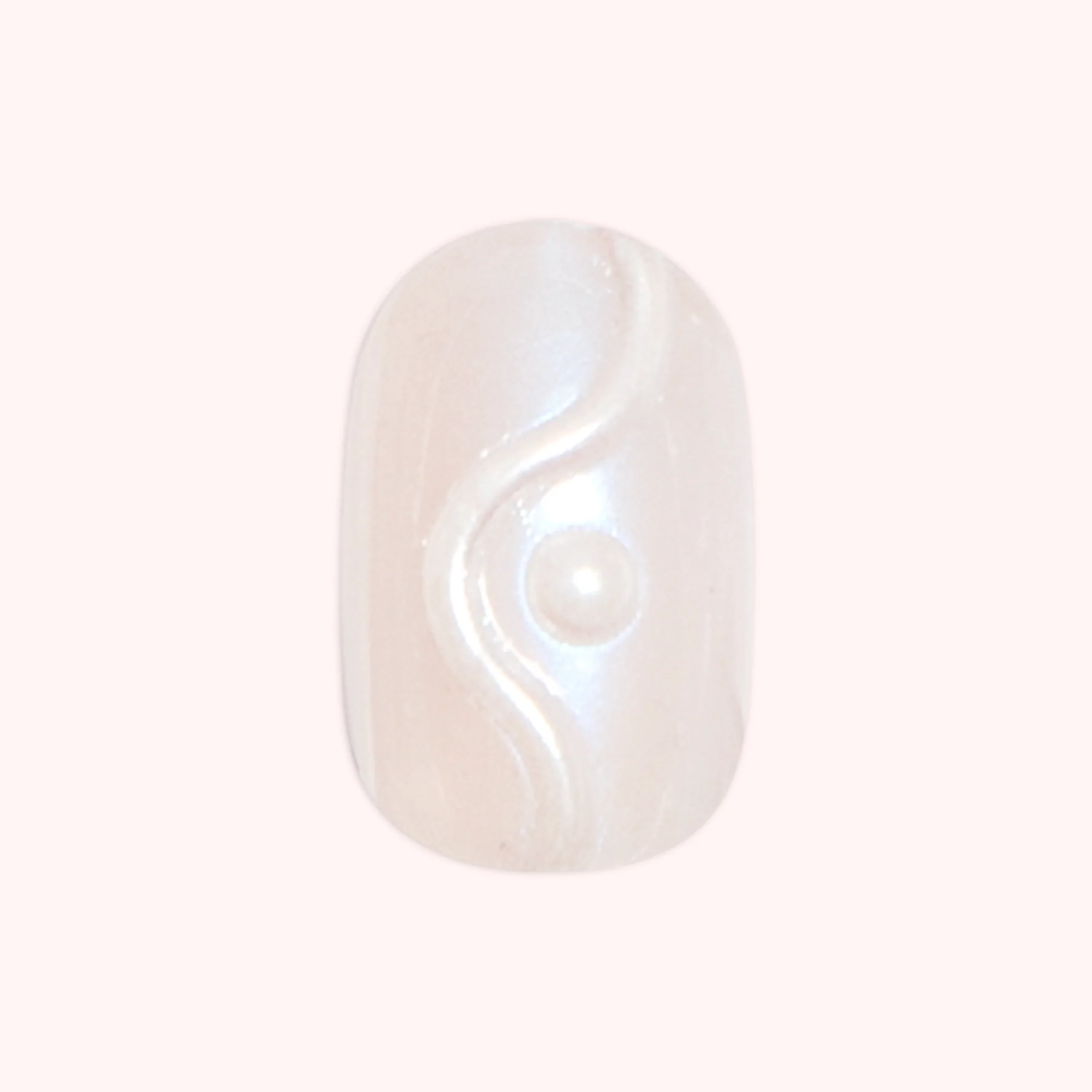 Pink Goldfish 3D Swirl - Press On | Extra Short | Round