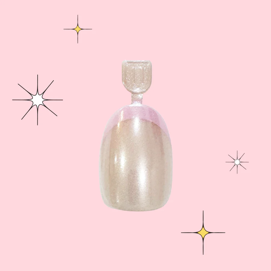 Pink Goldfish French - Pressies | Short Medium | Round - Image 2