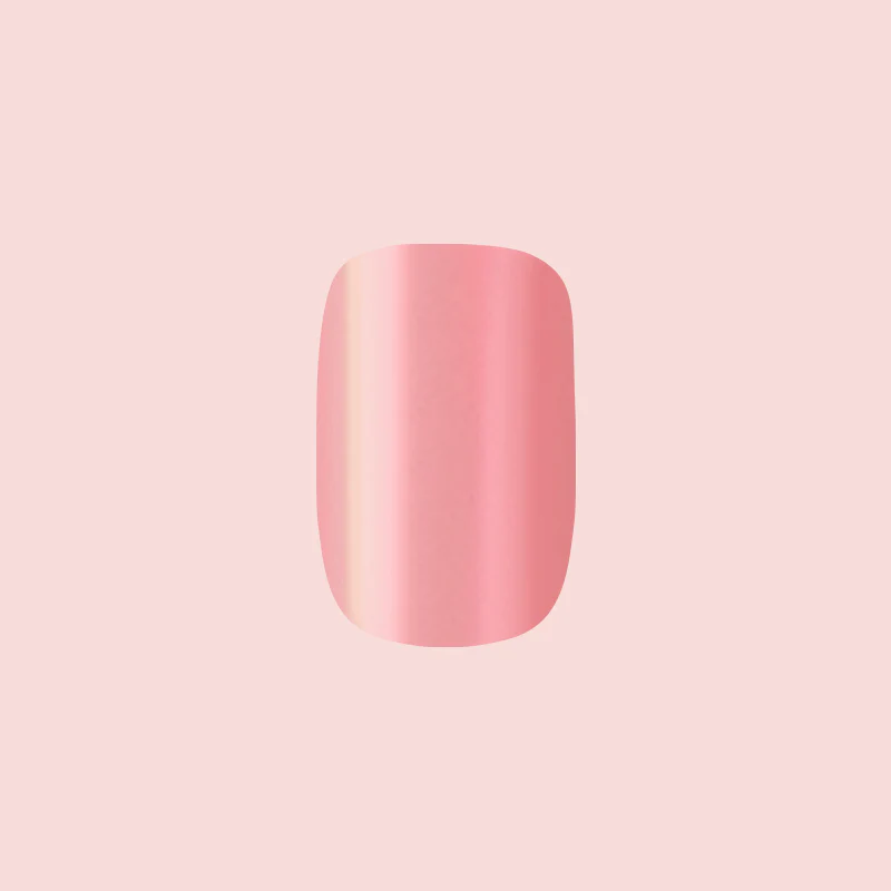 Pink Rainbow Chrome - Press-On | Extra Short | Squoval - Image 2