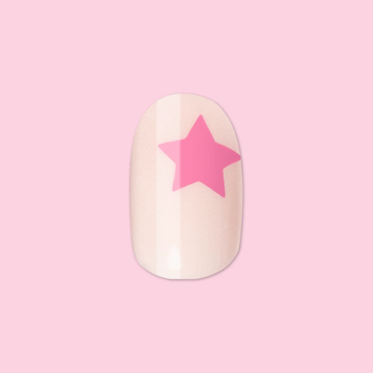 Pink Star Party | Extra Short | Round - Tab Press-On - Image 2