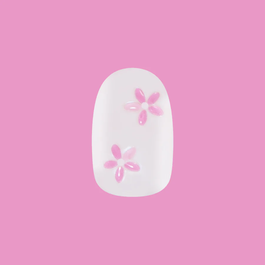 Puffy Petal Iridescent - Press-On | Short | Round - Image 2